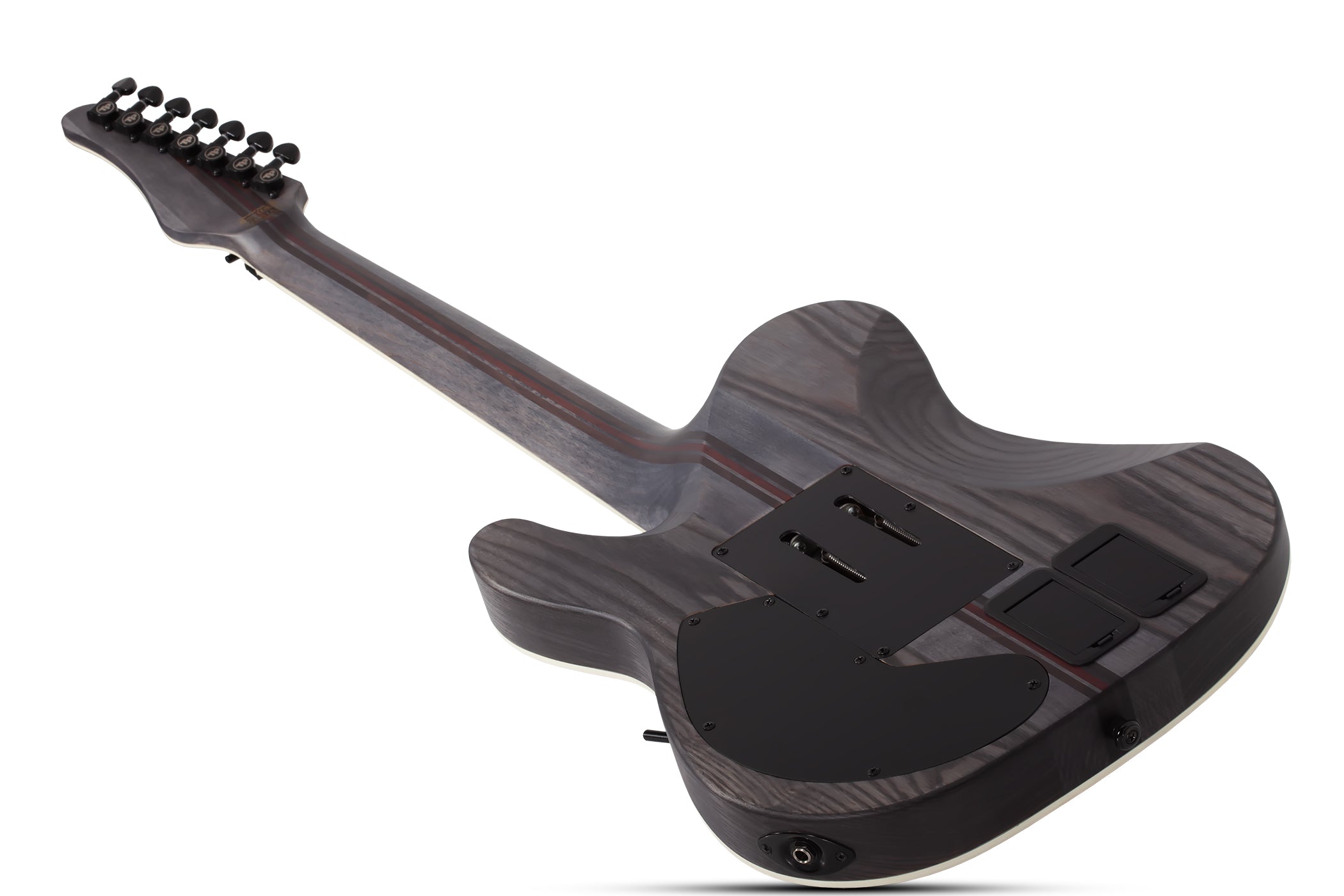 Schecter Pt 7 String Fr S SLS ELITE Evil Twin w/ Sustainiac and Floyd Rose Satin Black 1384-SHC