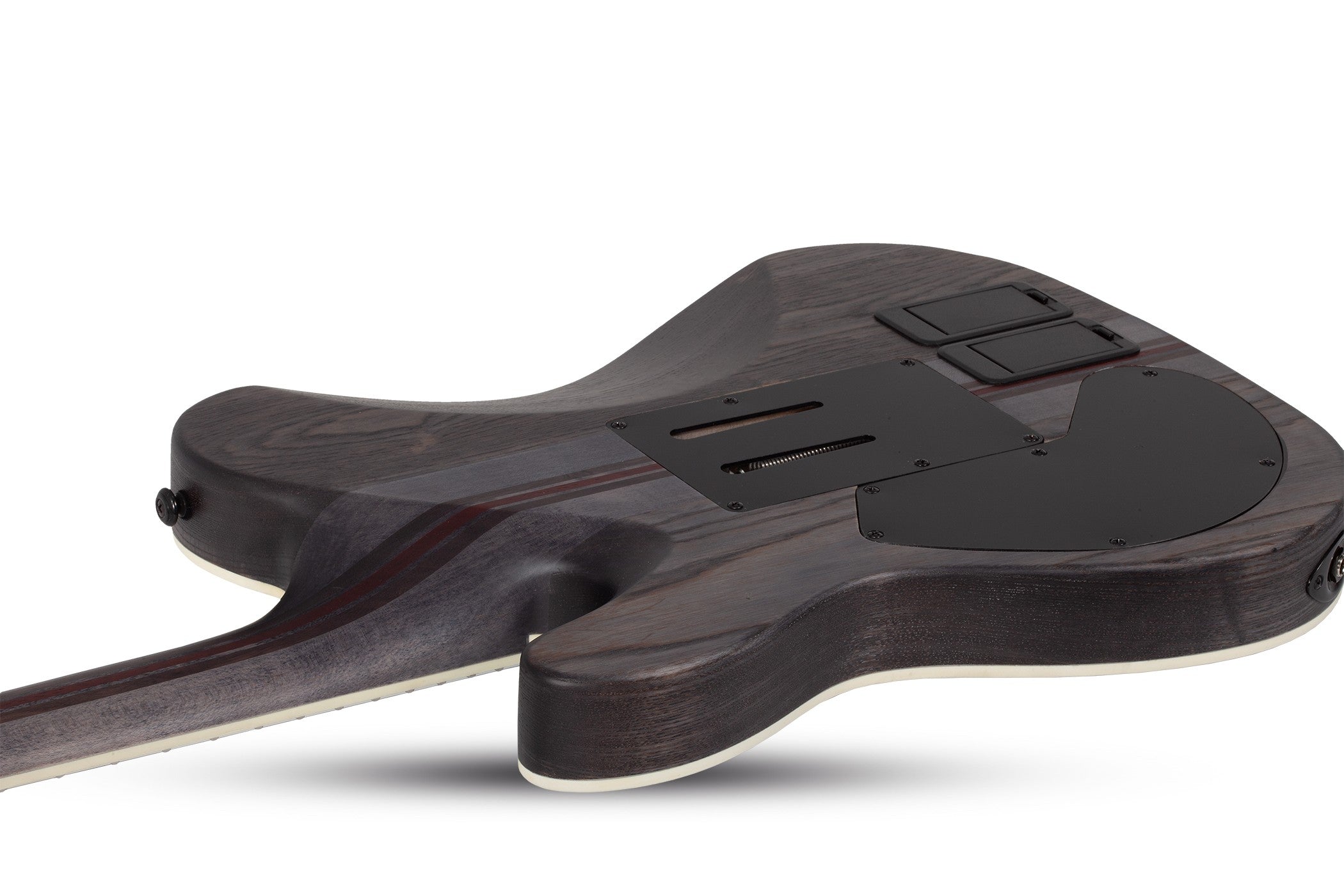 Schecter Pt 6 Fr S SLS ELITE Evil Twin w/ Sustainiac and Floyd Rose Satin Black 1383-SHC SERIAL NUMBER W25020053 - 8.6 LBS