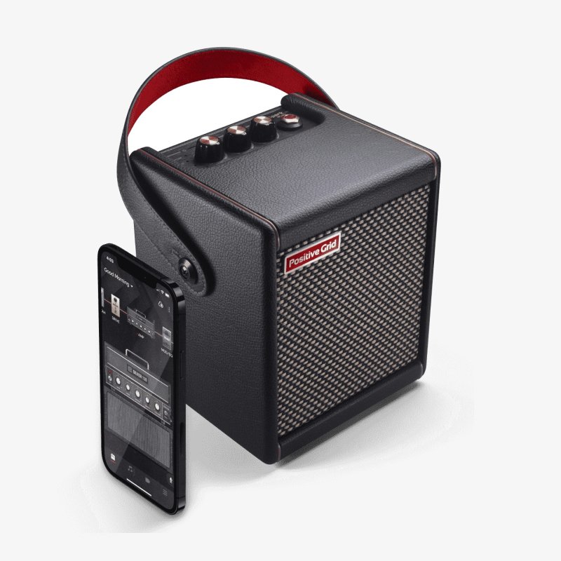Positive Grid Spark Mini 10 Watt Portable Guitar Combo Amp, Black Positive Grid SPARK-MINI-BK