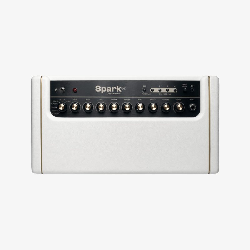 Positive Grid Spark 40 Watt Guitar, Bass & Acoustic Amplifier Combo Amp, Pearl Positive Grid SPARK-PRL