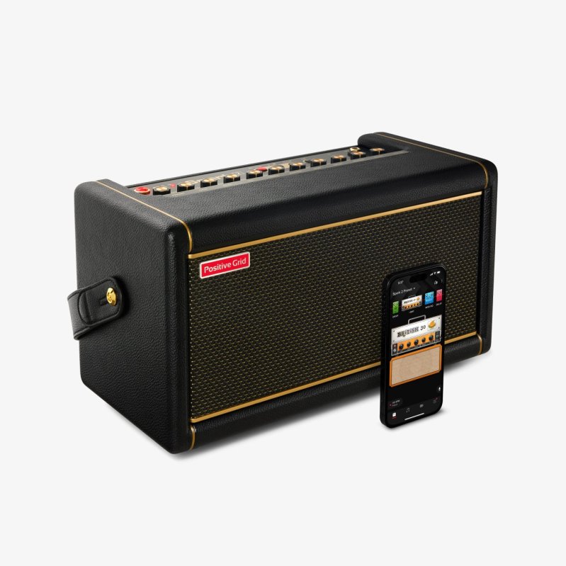 Positive Grid Spark 50 Watt Smart Guitar Practice Amp & Bluetooth Speaker, Black Positive Grid SPARK2-BK