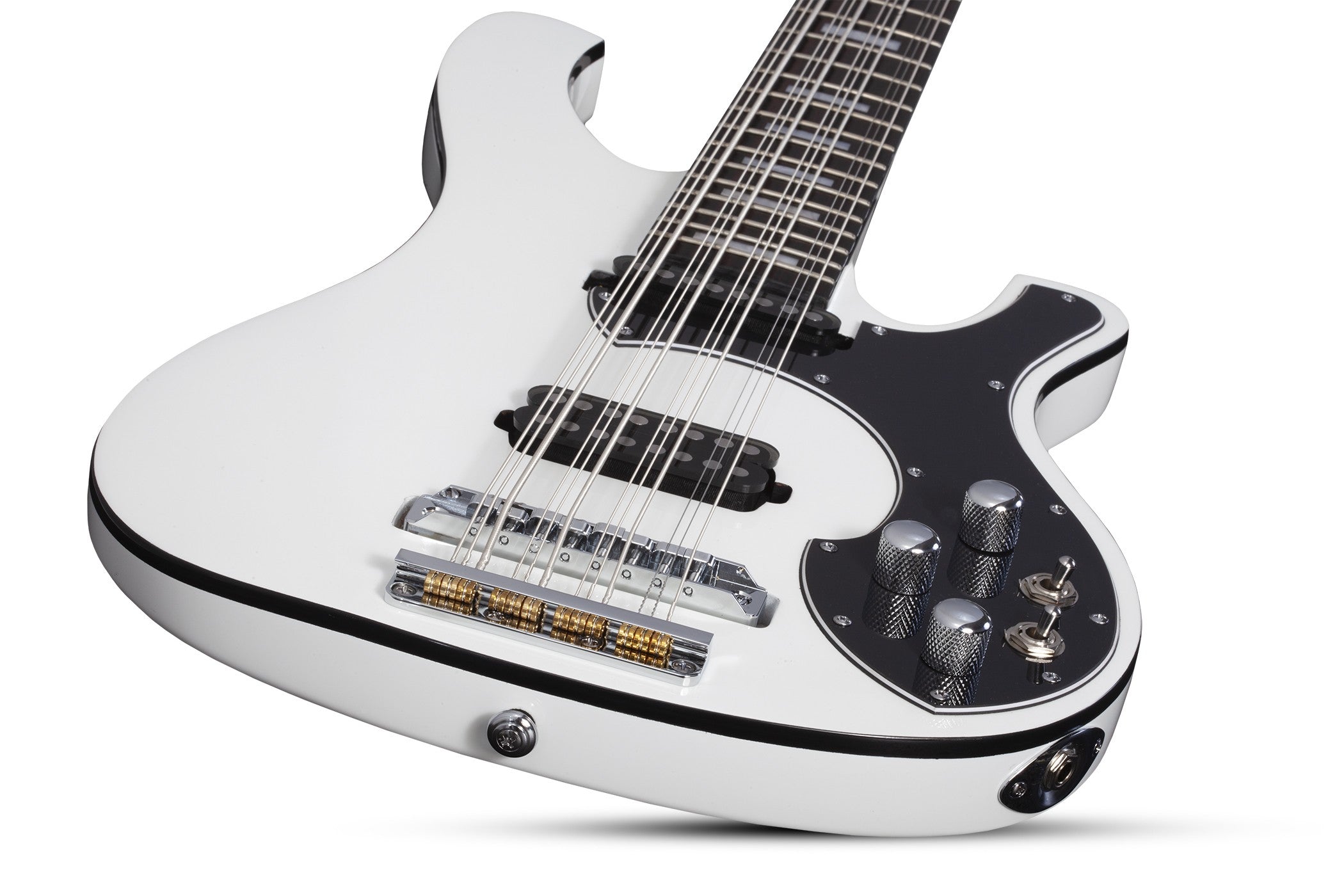 Schecter Stargazer-12 12 String Electric Bass, Gloss White 685-SHC