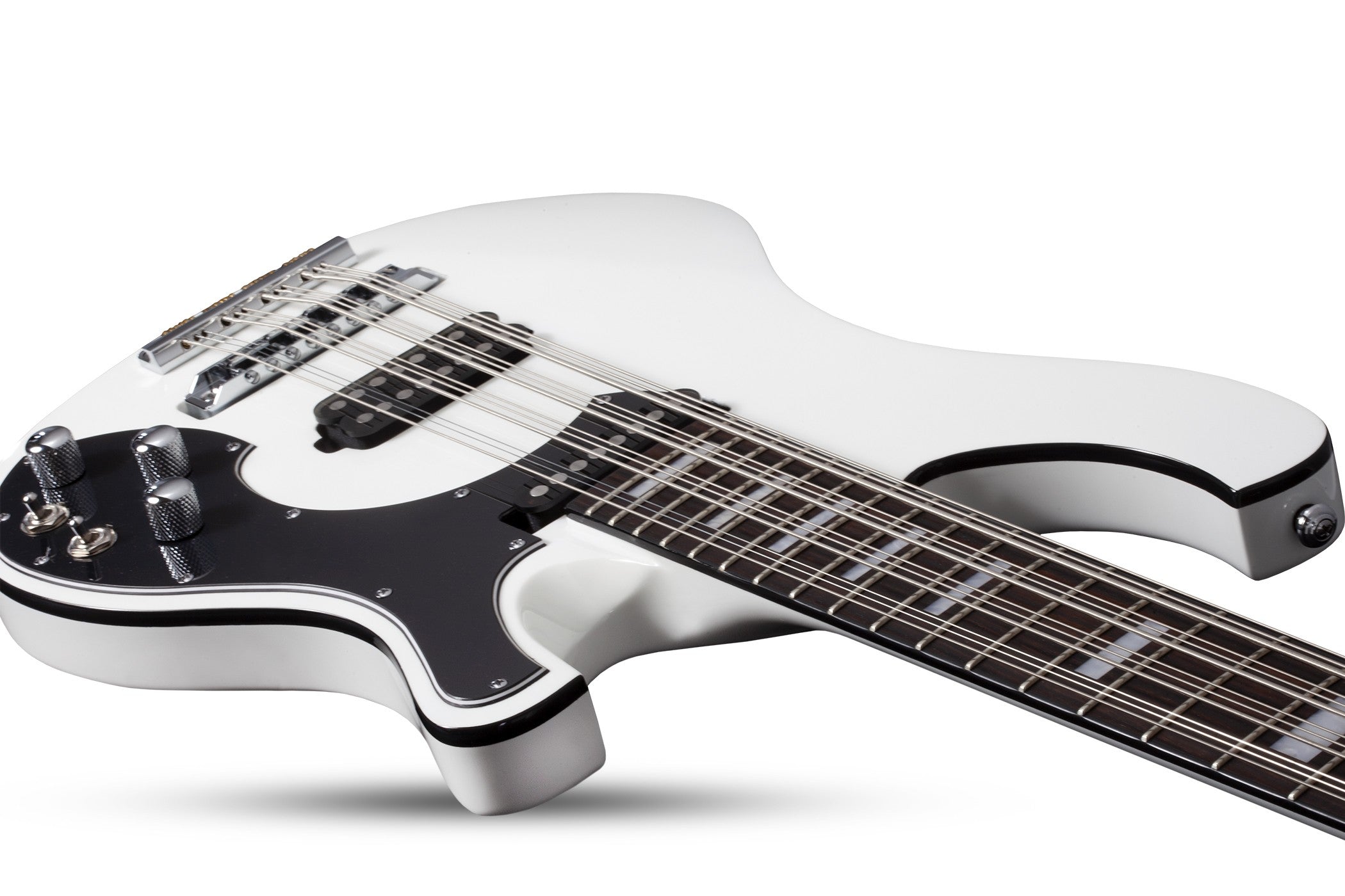 Schecter Stargazer-12 12 String Electric Bass, Gloss White 685-SHC