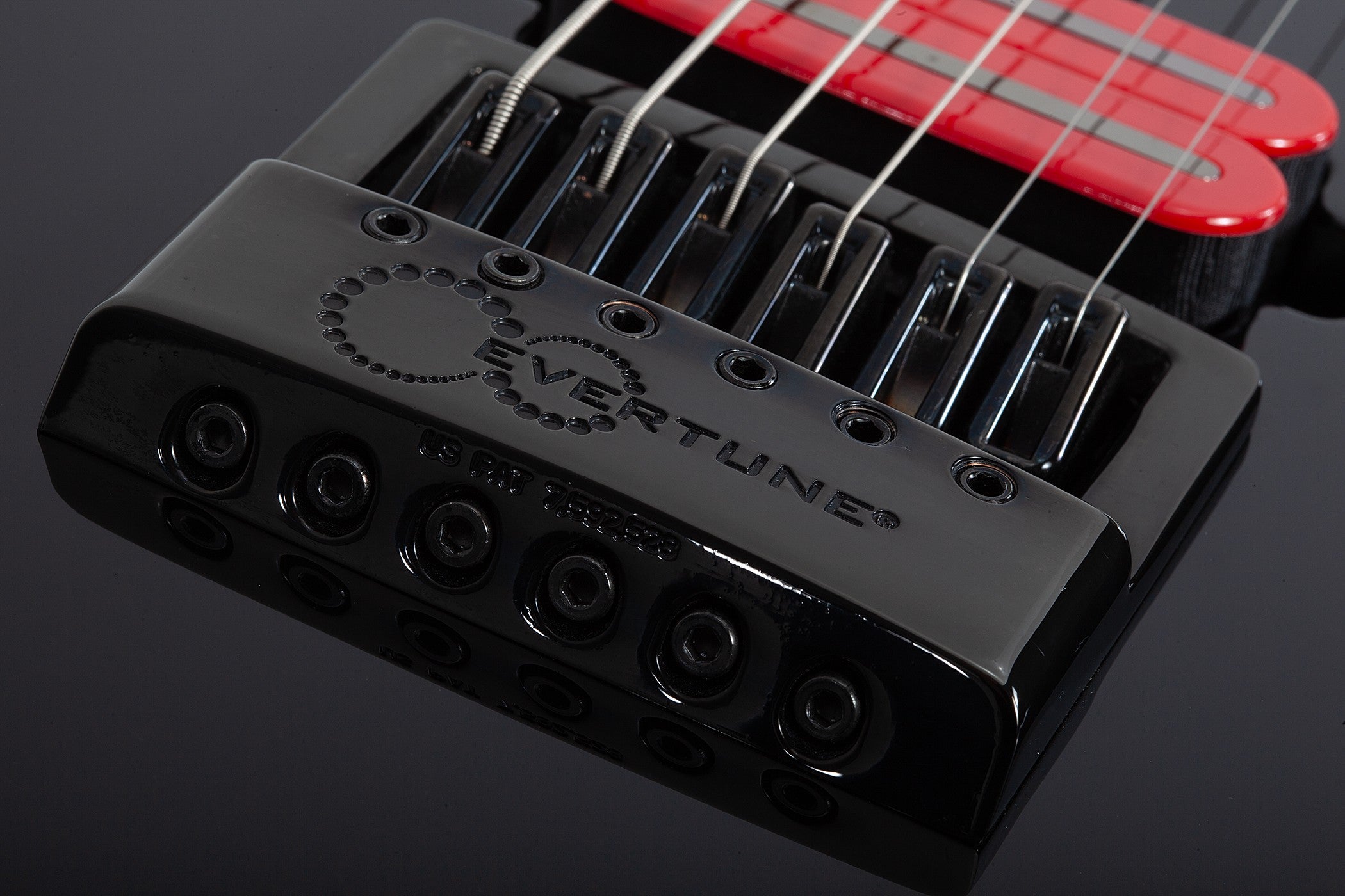 Schecter Sunset-6 ET EVERTUNE Red Dawn Electric Guitar, Gloss Black 3892-SHC