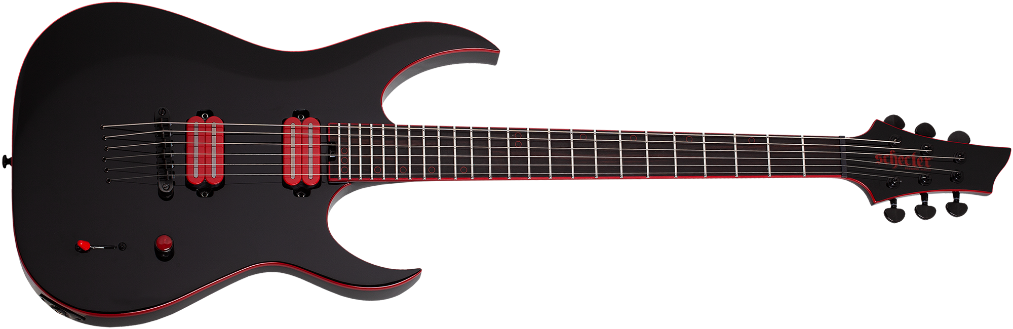 Schecter Sunset-6 Red Dawn Gloss Black 3890-SHC