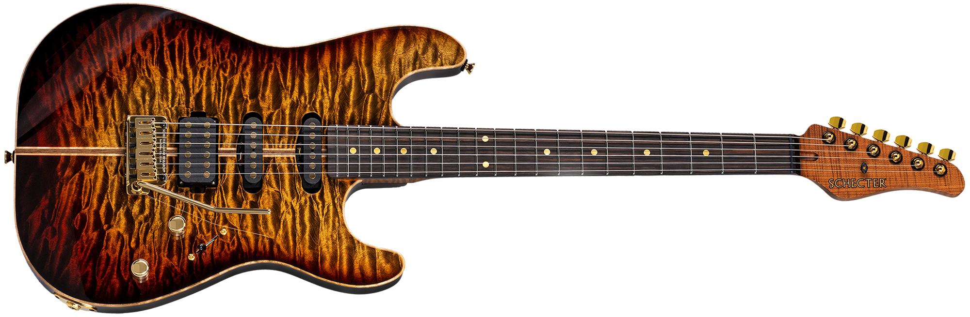 Schecter USA CET 50th Anniversary Limited Edition Golden Anniversary 7400-SHC