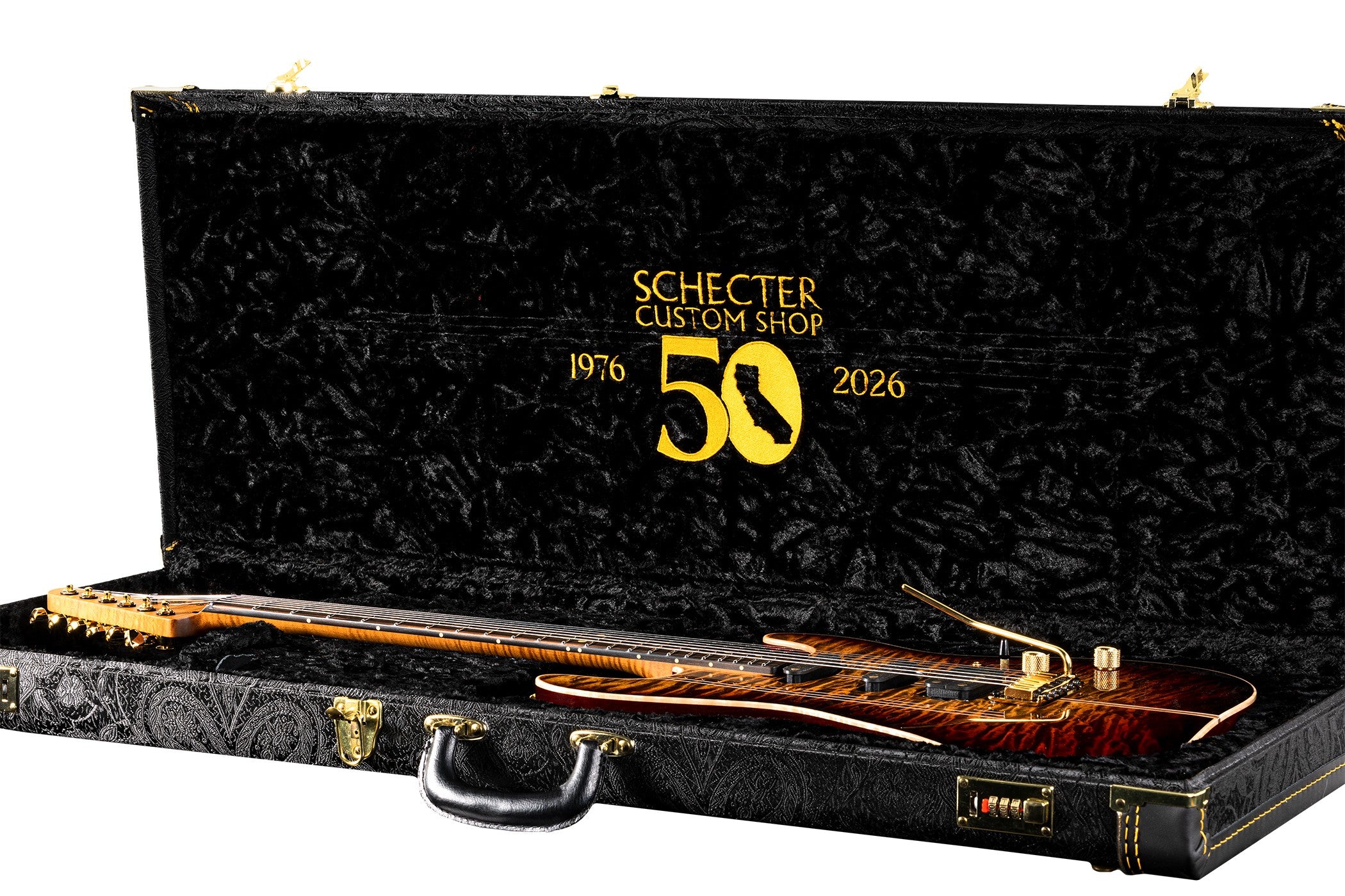 Schecter USA CET 50th Anniversary Limited Edition Golden Anniversary 7400-SHC