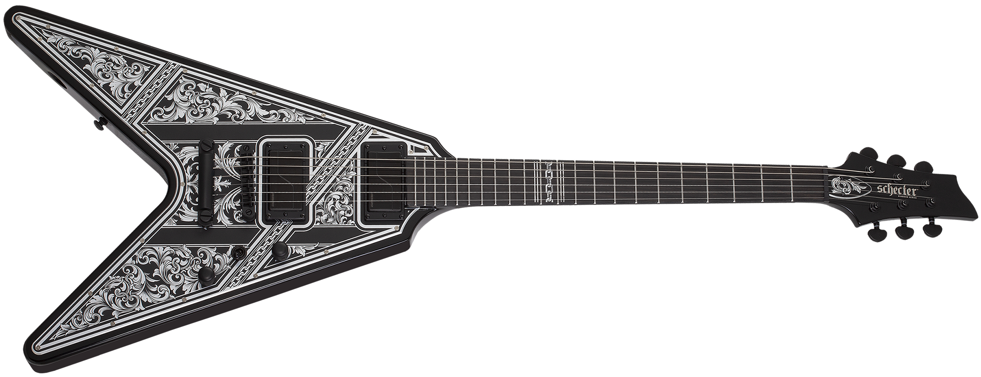 Schecter V-1 Przym Palladium Gloss Black 923-SHC