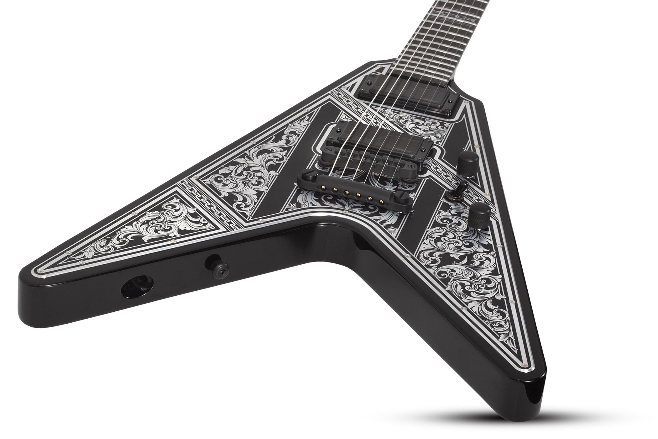 Schecter V-1 Przym Palladium Gloss Black 923-SHC