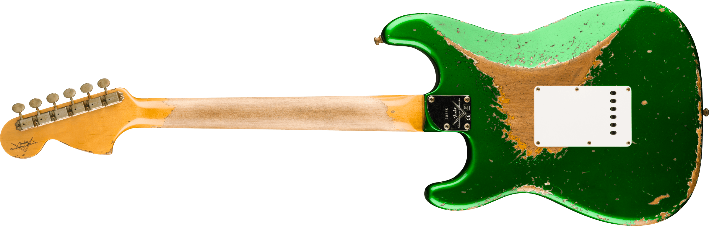 FENDER CUSTOM SHOP 2025 Strat Pro Super Heavy Relic, 3A Rosewood Fingerboard, Candy Apple Green 9231016930
