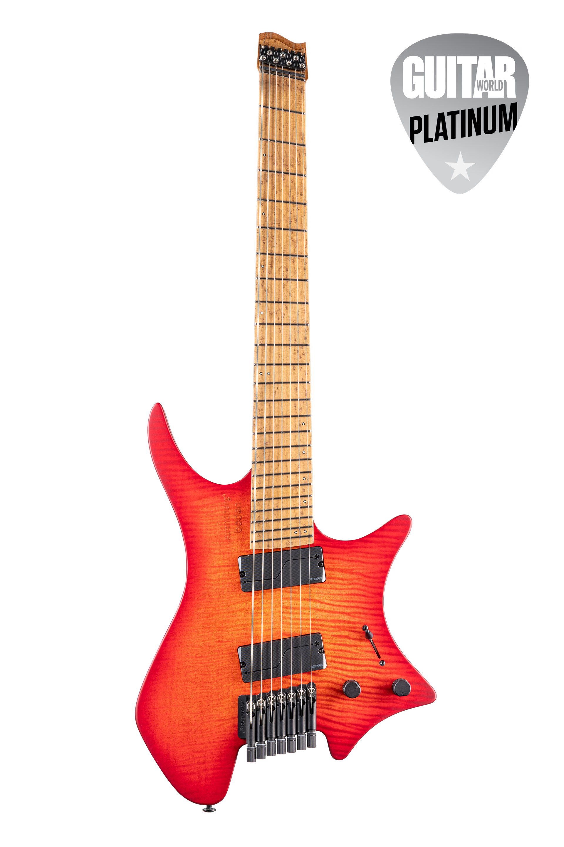Strandberg Boden Original N2.7 7 String Sunset Coral Burst Satin w/ Gigbag BD7HCT-25O2-G1-SC