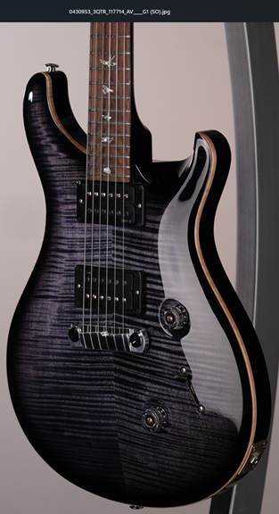PRS USA Custom 24 Stoptail Wood Library Limited Edition R6 - Purple Mist - Stained Neck 117714::R6