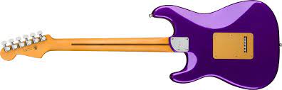 FENDER USA FSR Limited Edition American Ultra Stratocaster Plum Metallic w/Ebony Fingerboard & Anodized Gold Pickguard 0118011713 SERIAL NUMBER US240007406 - 8.0 LBS
