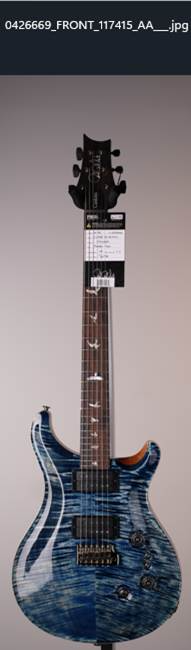 PRS USA 10 TOP Custom 24-08 w/ DMO Pickups Private Stock Colour with Stained Neck Indigo W/ Natural Back / Figured Maple Neck 117415::3D