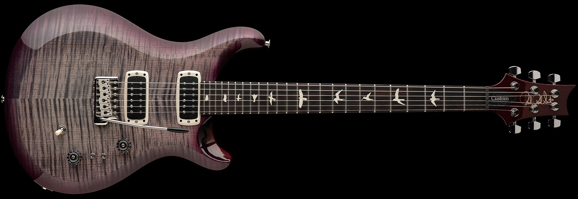 PRS Guitars USA S2 Custom 24-08 GI - Faded Gray Black Purple Burst 112819::GI: