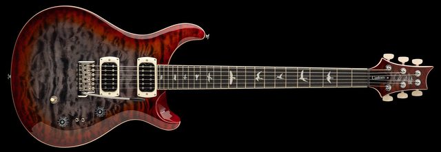 PRS Guitars SE Custom 24-08 Quilt Electric Guitar with Gig Bag - Charcoal Cherry Burst 115995::CG SERIAL NUMBER CTIH066547 - 7 LBS 10 OZ