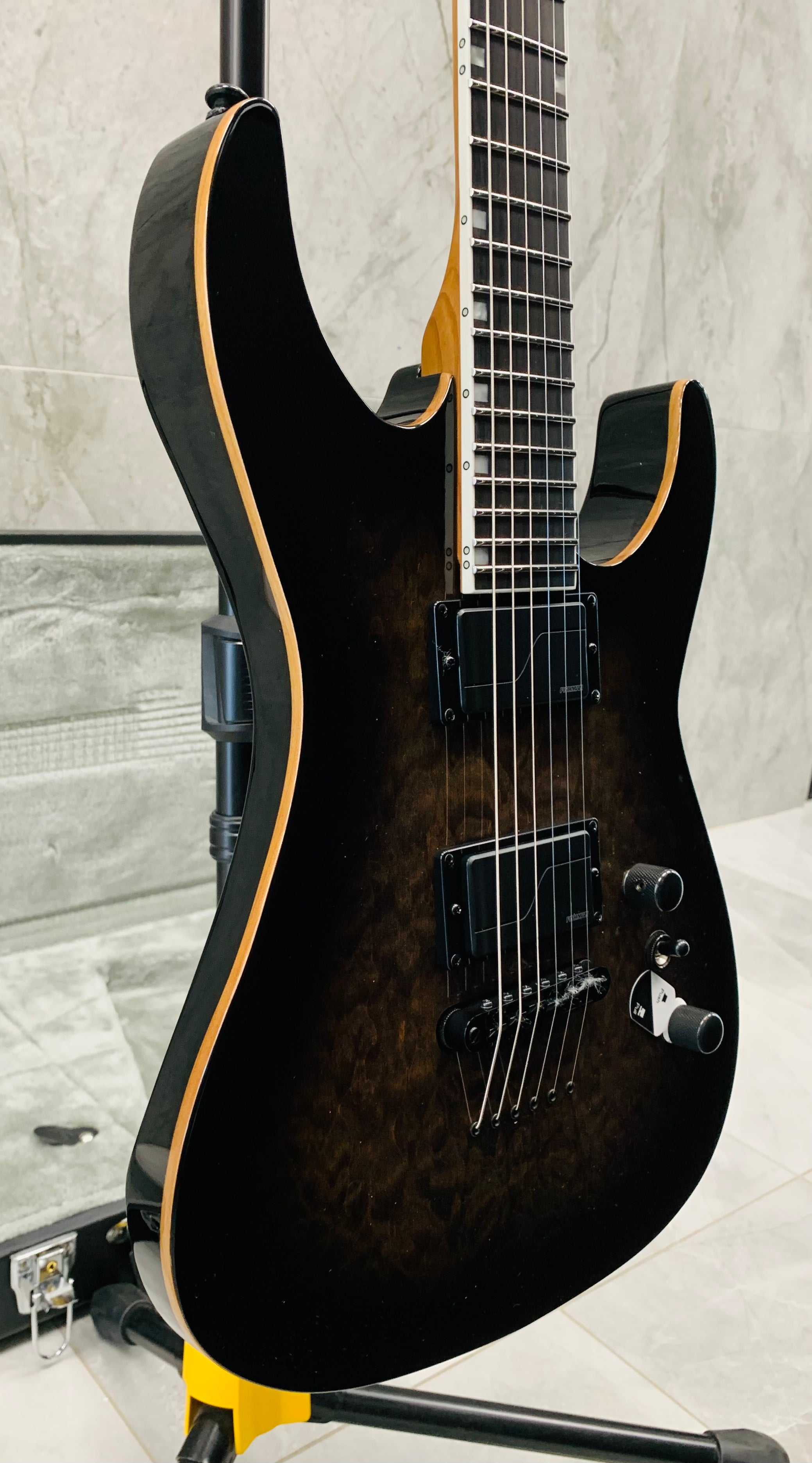 ESP LTD JM-II BLACK SHADOW BURST Josh Middleton SIGNATURE GUITAR LJMIIQMBLKSHB