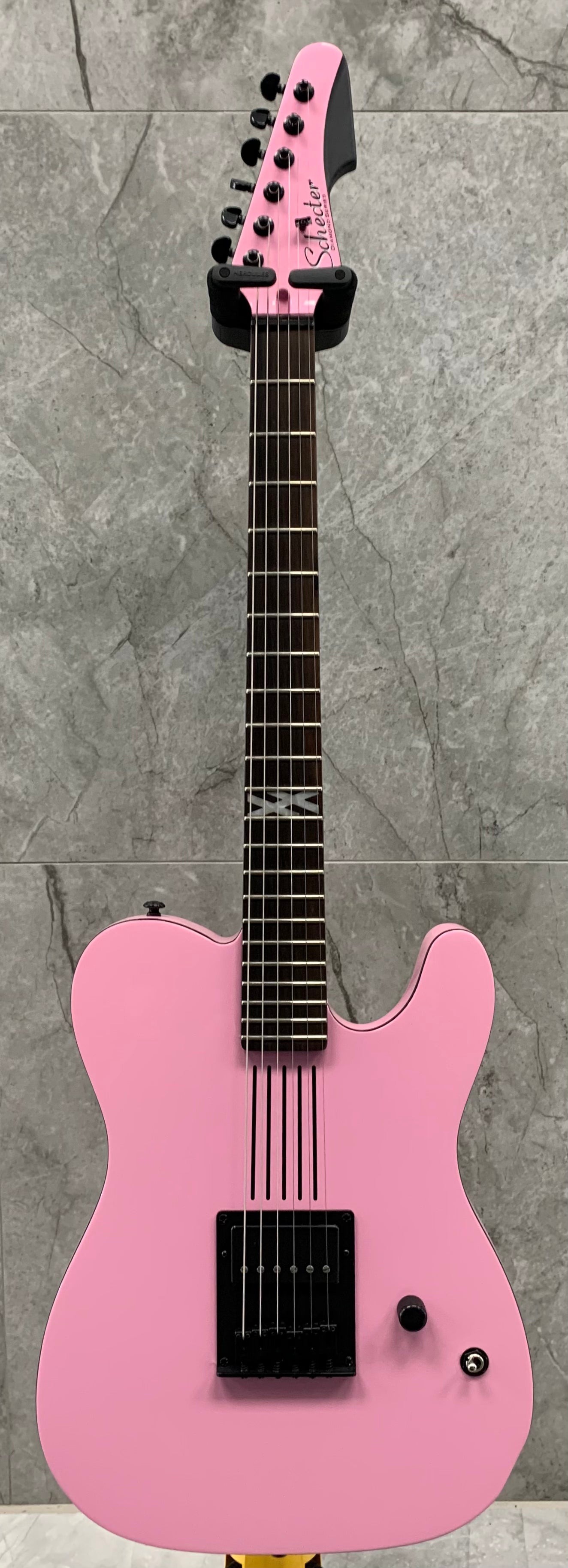 Schecter Machine Gun Kelly Signature PT Electric Guitar Tickets To My Downfall Pink 85-SHC SERIAL NUMBER IW22031593 - 8.0 LBS USED SPECIAL