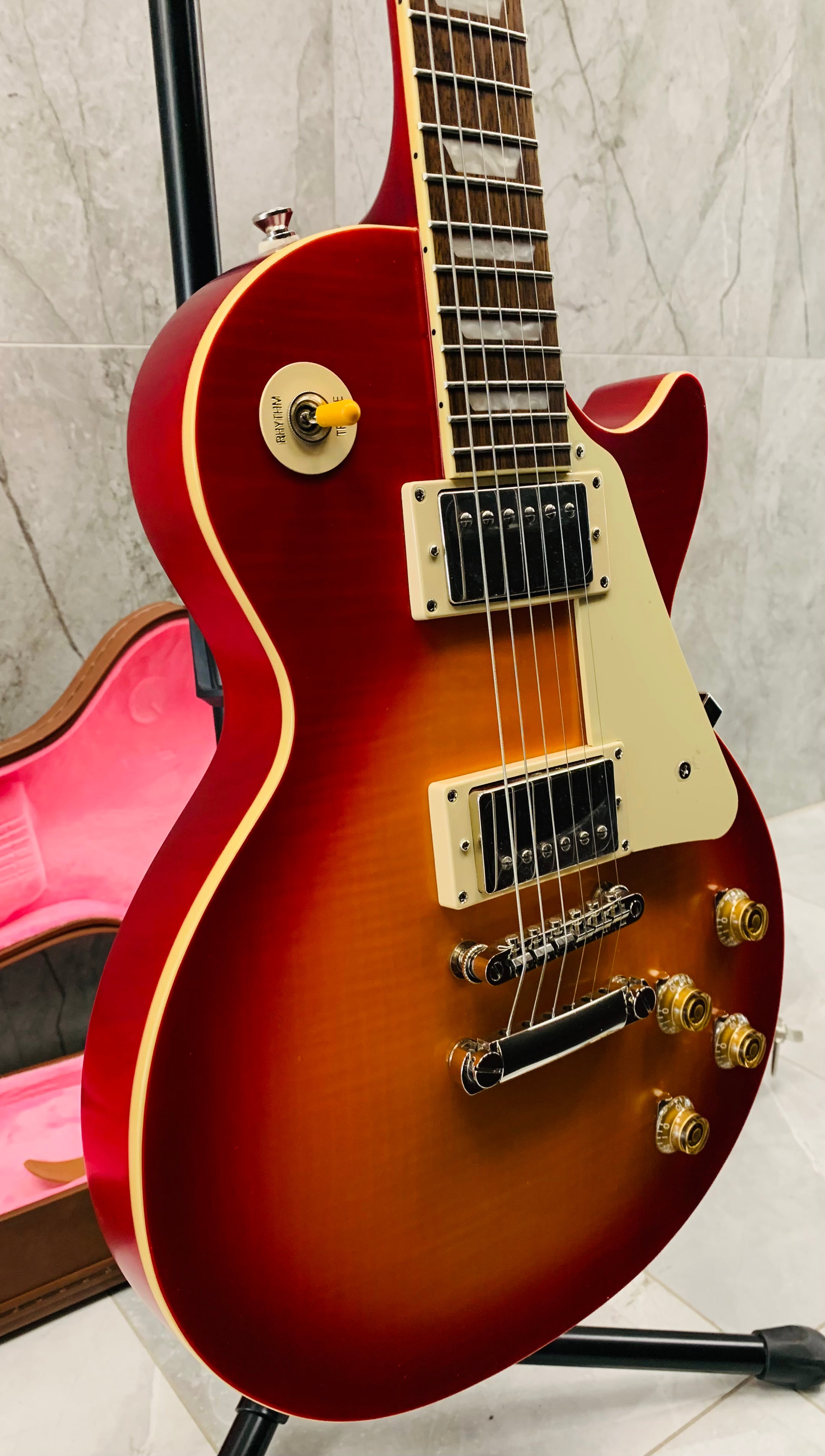 Epiphone Limited Edition 1959 Les Paul Standard 59 EL59ADCNH – Aged Dark Cherry Burst SERIAL NUMBER 21081521644 - 8.8 LBS