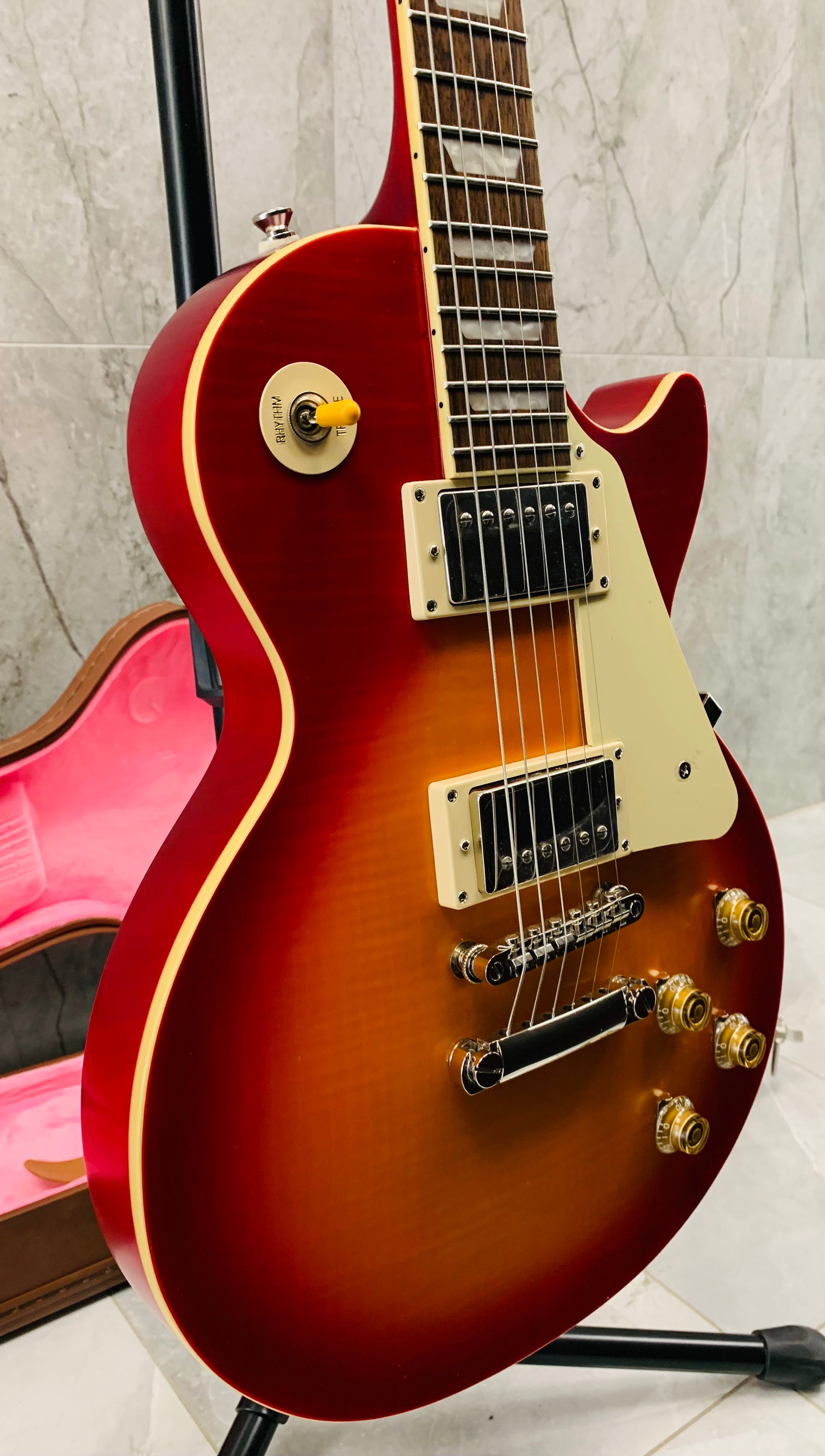 Epiphone Limited Edition 1959 Les Paul Standard 59 EL59ADCNH – Aged Dark  Cherry Burst SERIAL NUMBER 21081521644 - 8.8 LBS