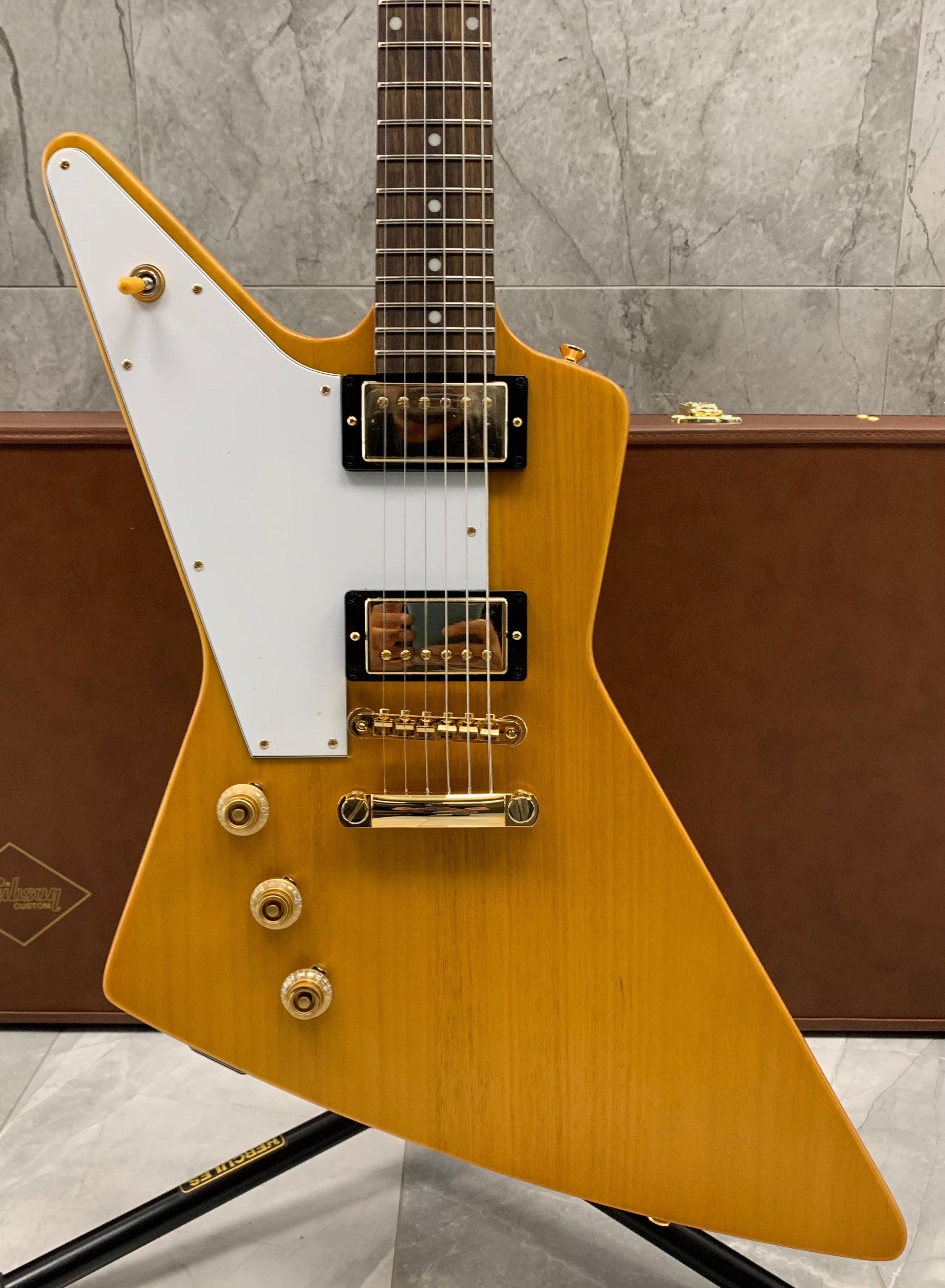 Epiphone Inspired by Gibson Custom Shop LEFT HANDED 1958 Korina Explorer IGCKEXWANAGHLH