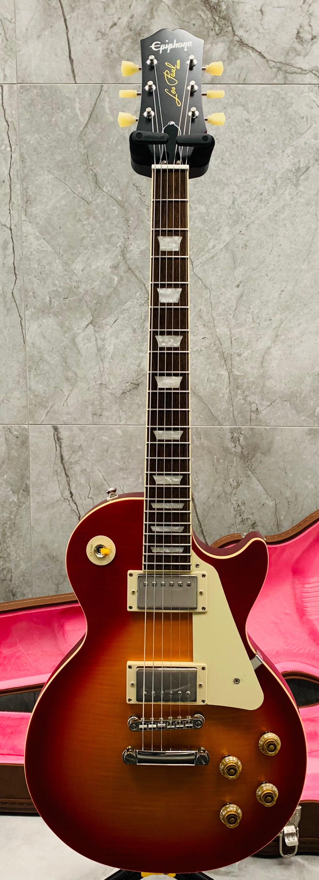 Epiphone Limited Edition 1959 Les Paul Standard 59 EL59ADCNH – Aged Dark Cherry Burst SERIAL NUMBER 21081521644 - 8.8 LBS