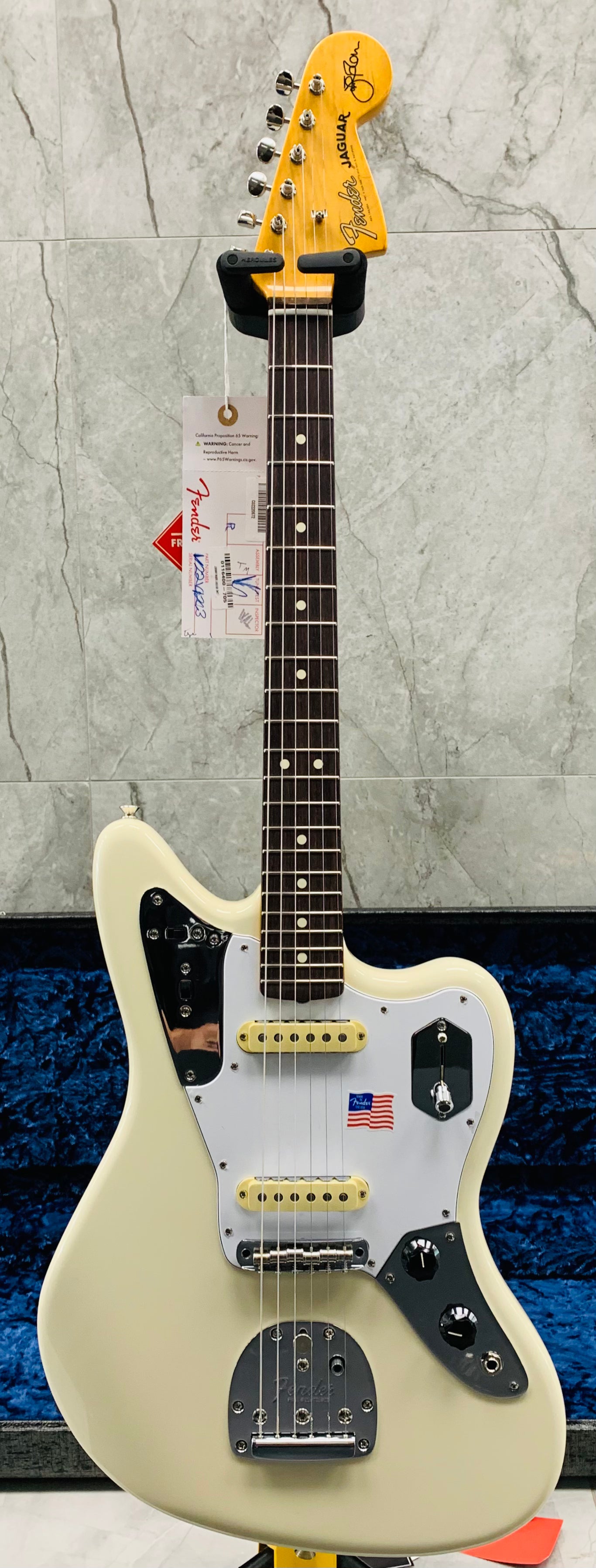 Fender Johnny Marr Jaguar, Rosewood Fingerboard, Olympic White 0116400705