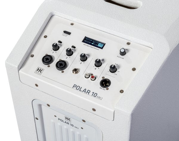 HK Audio 2000W 10" Active Column Loudspeaker System, White Brand: HK Audio Model: HK-POLAR-10-MKII-WHT