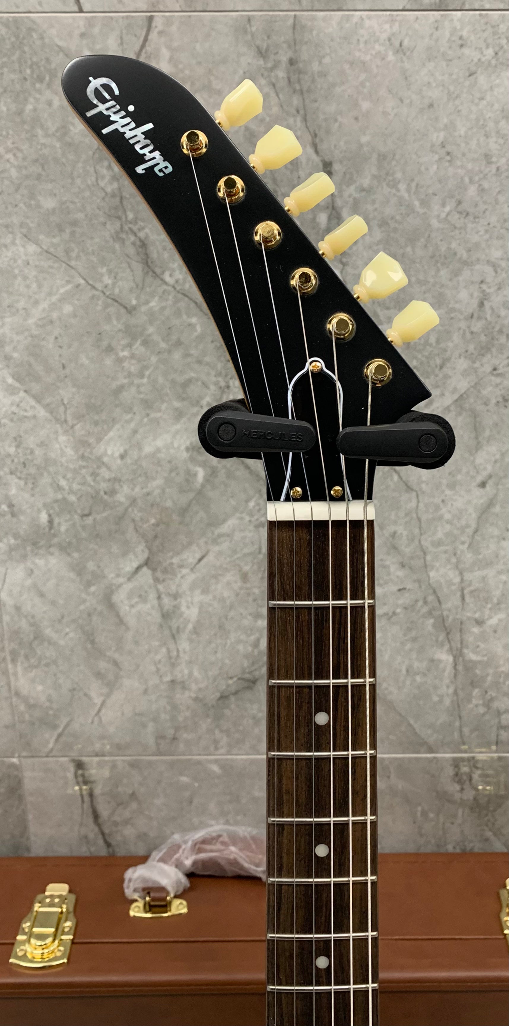 Epiphone Inspired by Gibson Custom Shop LEFT HANDED 1958 Korina Explorer IGCKEXWANAGHLH