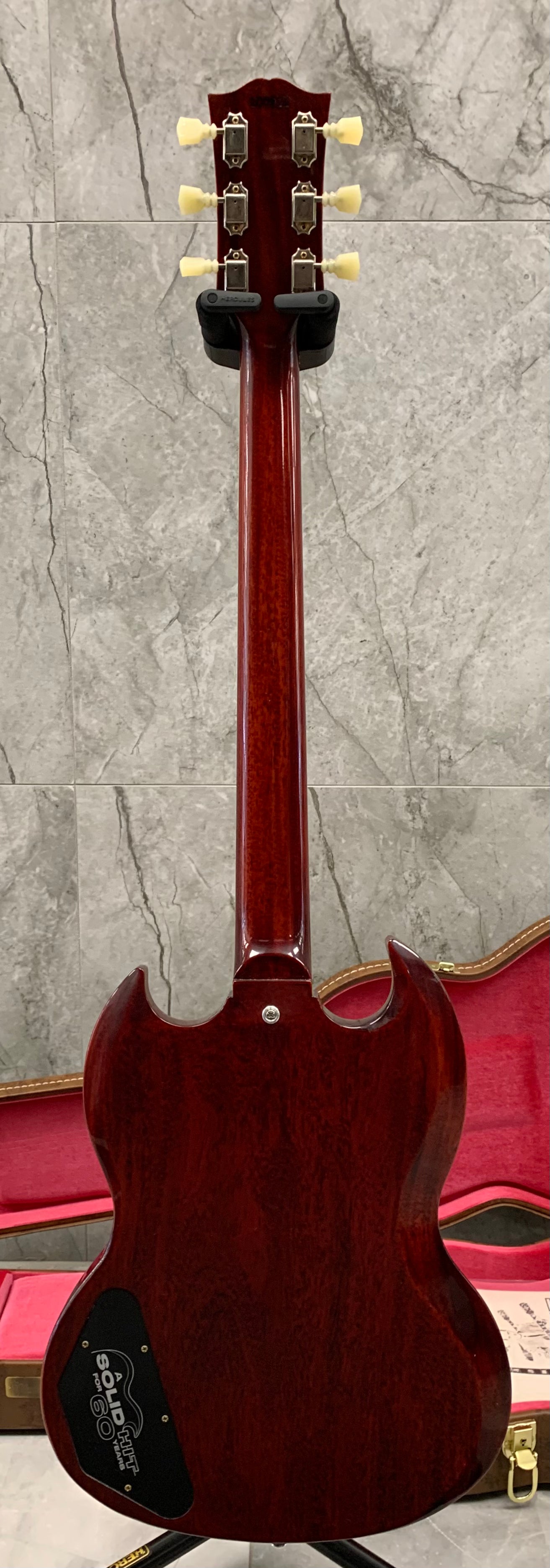 Gibson Custom Shop 60th Anniversary 1961 LES PAUL SG STANDARD WITH SIDEWAYS VIBROLA VOS CHERRY RED SGSR60VOCHSN SERIAL NUMBER 100911 7.2 LBS