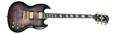 Gibson SG Supreme Electric Guitar with Hardshell Case - Translucent Ebony Burst SGSU00E2GH
