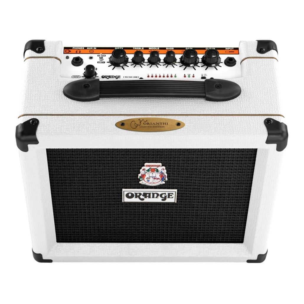 Orange Amplifiers Limited Edition Orianthi's White Crush 20RT Guitar Combo CRUSH20RT-ORI