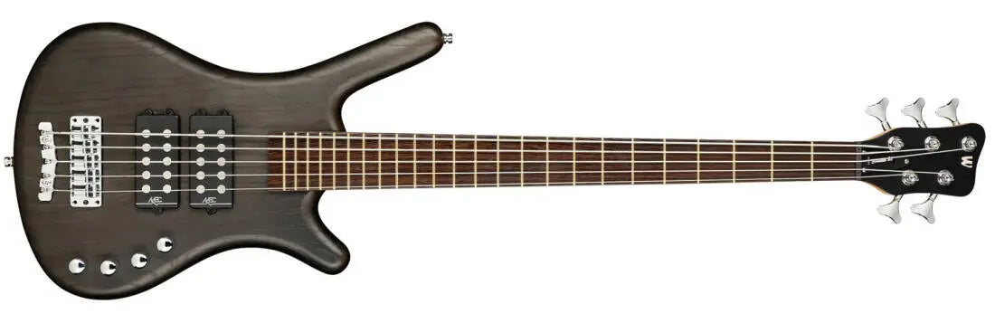 Warwick RockBass Corvette $$ 5 String Bass Guitar with Gig Bag - Nirvana Black Transparent Satin RB158503PAASHFR