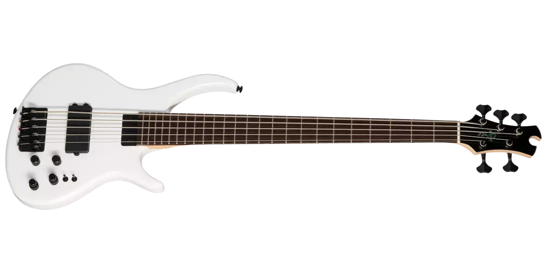 Tobias Growler V 5-String Bass with Gigbag - White TBGR5WHPBH