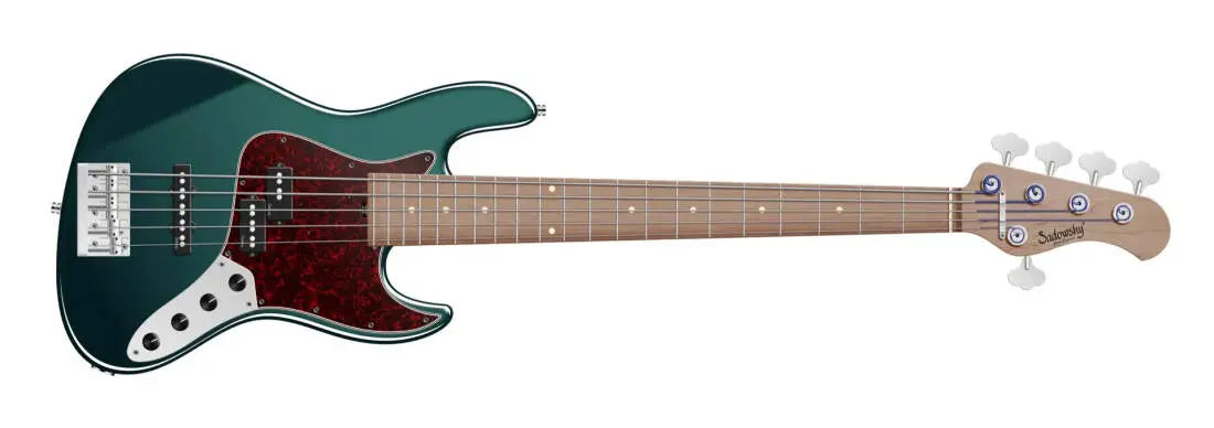 Sadowsky Guitars MetroExpress 21-Fret Hybrid P/J 5 String Bass with Gigbag - Sherwood Green Metallic MX21HP5J6MOKUFR