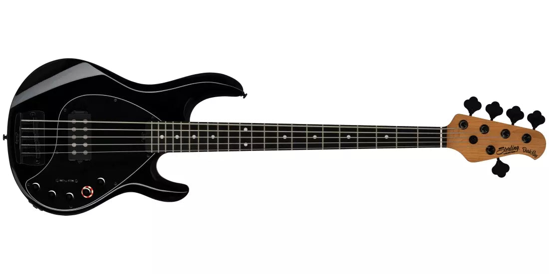 Sterling by Music Man DarkRay 5 5-String Bass Guitar w/Gig Bag - Black DARKRAY5-BK-E2