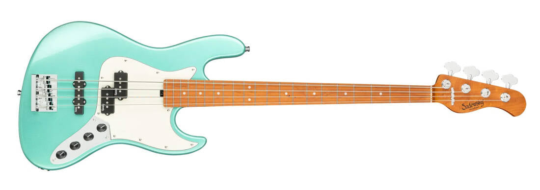Sadowsky Guitars MetroExpress 21-Fret Hybrid P/J 4-String Bass with Gigbag - Sage Green Metallic Model: # MX21HP4J4MOKUFR