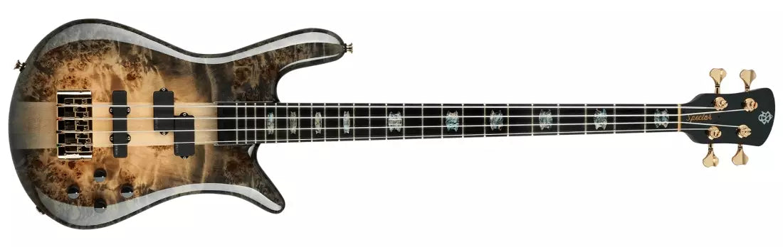 Spector Bass Euro Custom 4-String Bass Guitar - Natural Black Burst EURO4CSTBLK