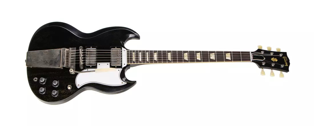 Gibson Custom Shop 1964 SG Standard Electric Guitar with Hardshell Case - Silver Fox VOS SGSR64PSL22418