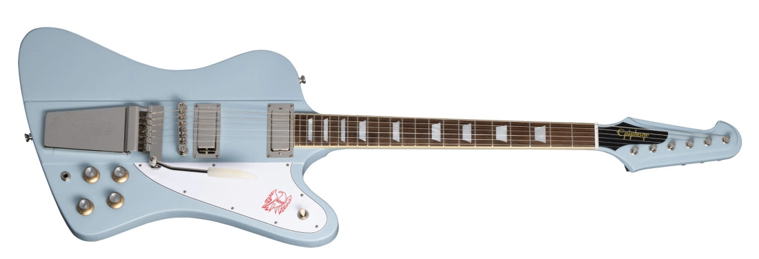 Epiphone 1963 Firebird V Electric Guitar with Hardshell Case - Frost Blue EIGC63FB5FBNM