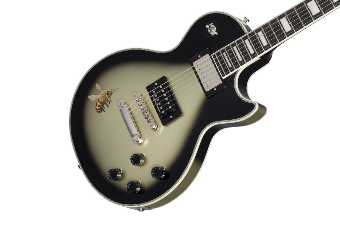 Epiphone Adam Jones Les Paul Custom Art Collection: Mark Rydon's ''Queen Bee'' - Antique Silverburst EILPCAJV7ASBNH