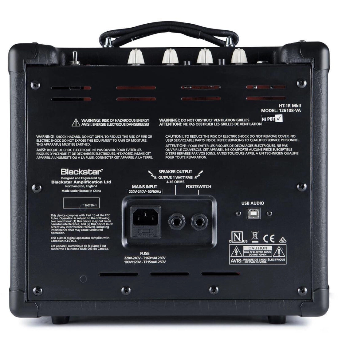 Blackstar HT1RMKII 1-watt 1x8" Tube Combo Guitar Amplifier with Reverb