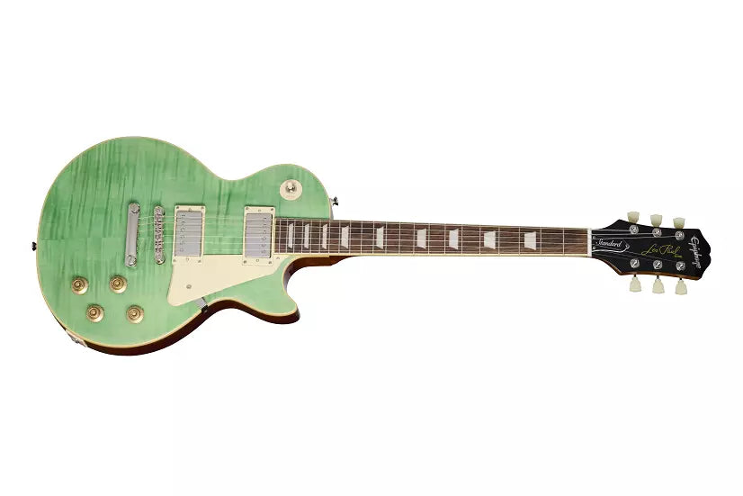Epiphone Les Paul Standard 50s Figured Electric Guitar with Gigbag - Seafoam Green EIGLP5SFNH