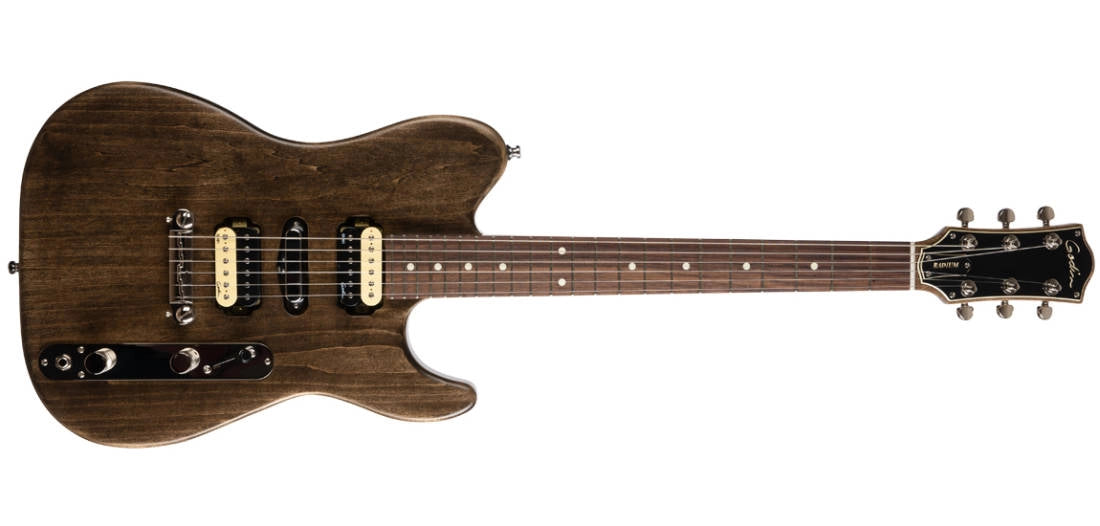 Godin Guitars MADE IN CANADA Radium Carbon Black RN Electric Guitar with Gigbag G49301