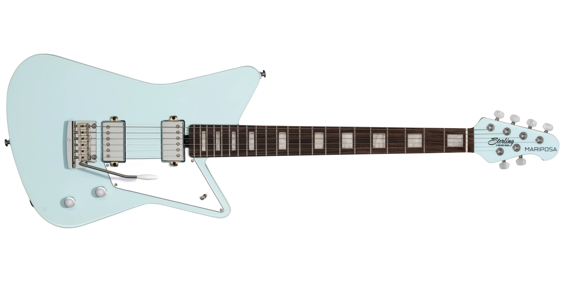 Sterling by Music Man Mariposa Electric Guitar - Daphne Blue MARIPOSA-DBL-R2