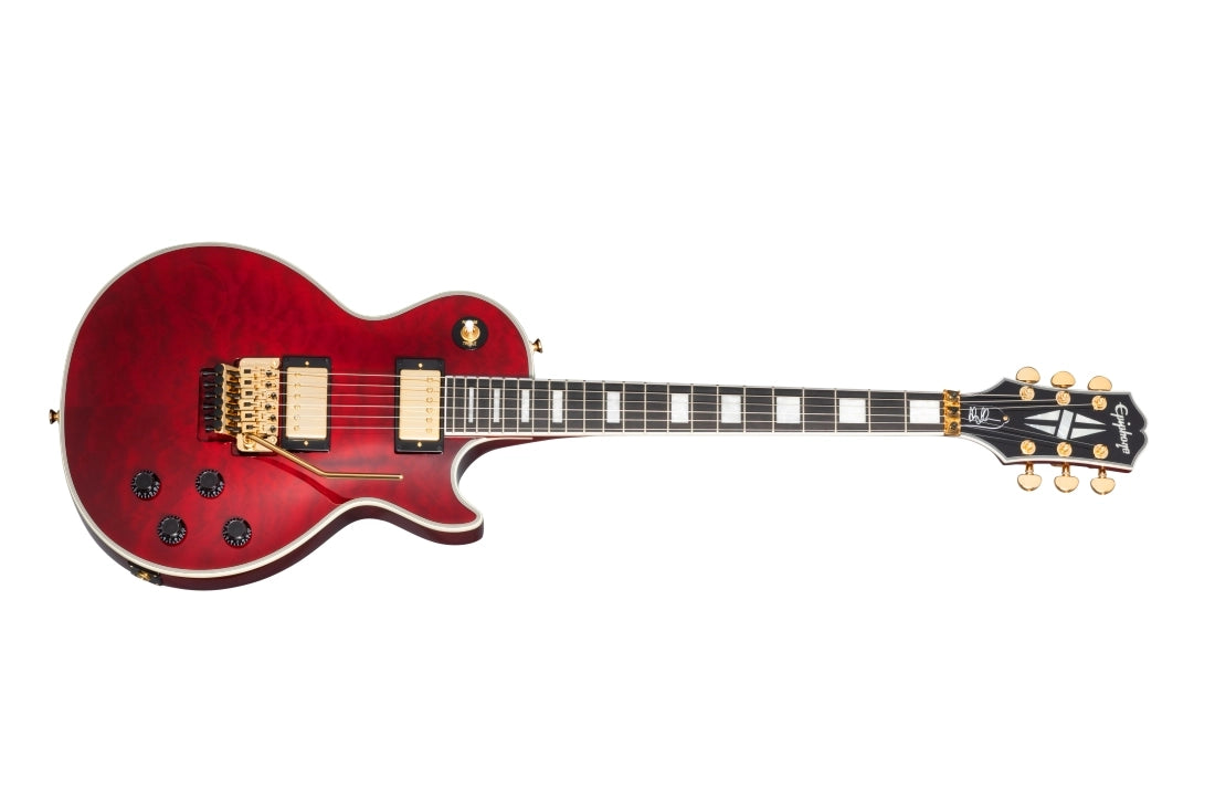 Epiphone Alex Lifeson Custom Axcess Ruby Red Quilt Top EILPXALRUBGF