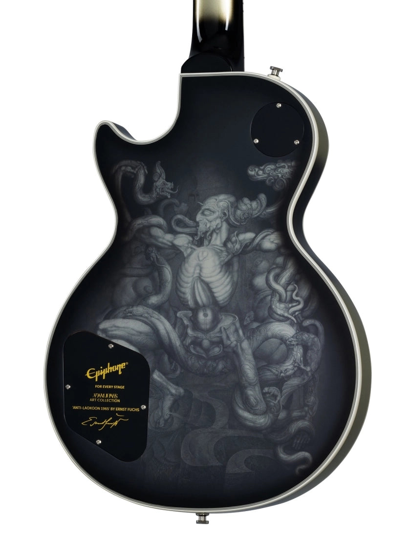 Epiphone Adam Jones Les Paul Custom Art Collection: Ernst Fuchs ''ANTI-LAOKOON 1965'' - Antique Silverburst EILPCAJV6ASBNH