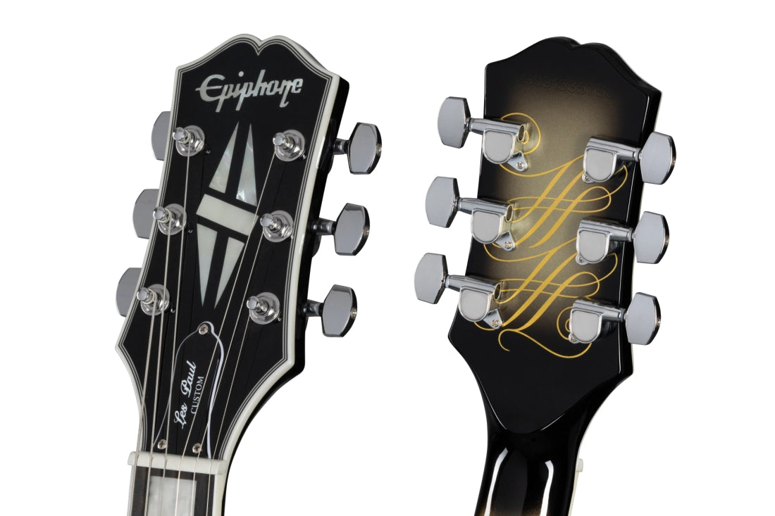 Epiphone Adam Jones Les Paul Custom Art Collection: Korin Faught's ''Sensation'' - Antique Silverburst EILPCAJV5ASBNH