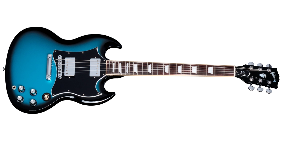 Gibson SG Standard w/Softshell Case - Pelham Blue Burst SGS00PKCH