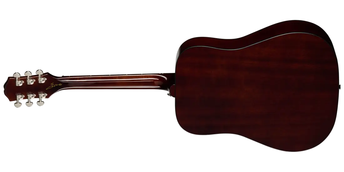Epiphone Eric Church Hummingbird Dark Acoustic/Electric Guitar with Hardshell Case - Cobra Burst ESAECCBNH